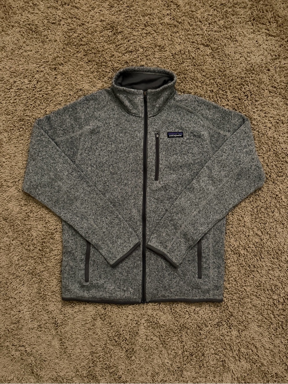 Patagonia Better Sweater Jacket Mens Medium Gray Fleece Full Zip Pockets